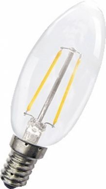 SPL Kaarslamp LED filament helder 1,5W (vervangt 15W) E14